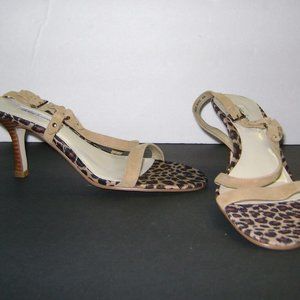 Daisy Fuentes Cheetah Leopard Strappy Sand Sz 8.5